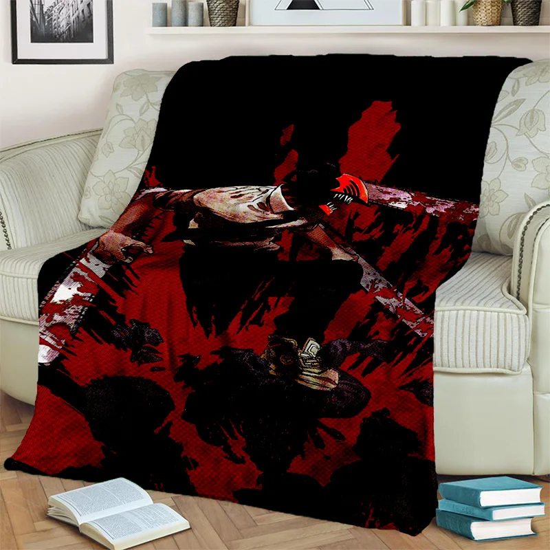 3D Anime Chainsaw Man Cartoon Denji Blanket Soft Throw Blanket for Home Bedroom Bed Sofa Picnic 14 - Chainsaw Man UK Shop