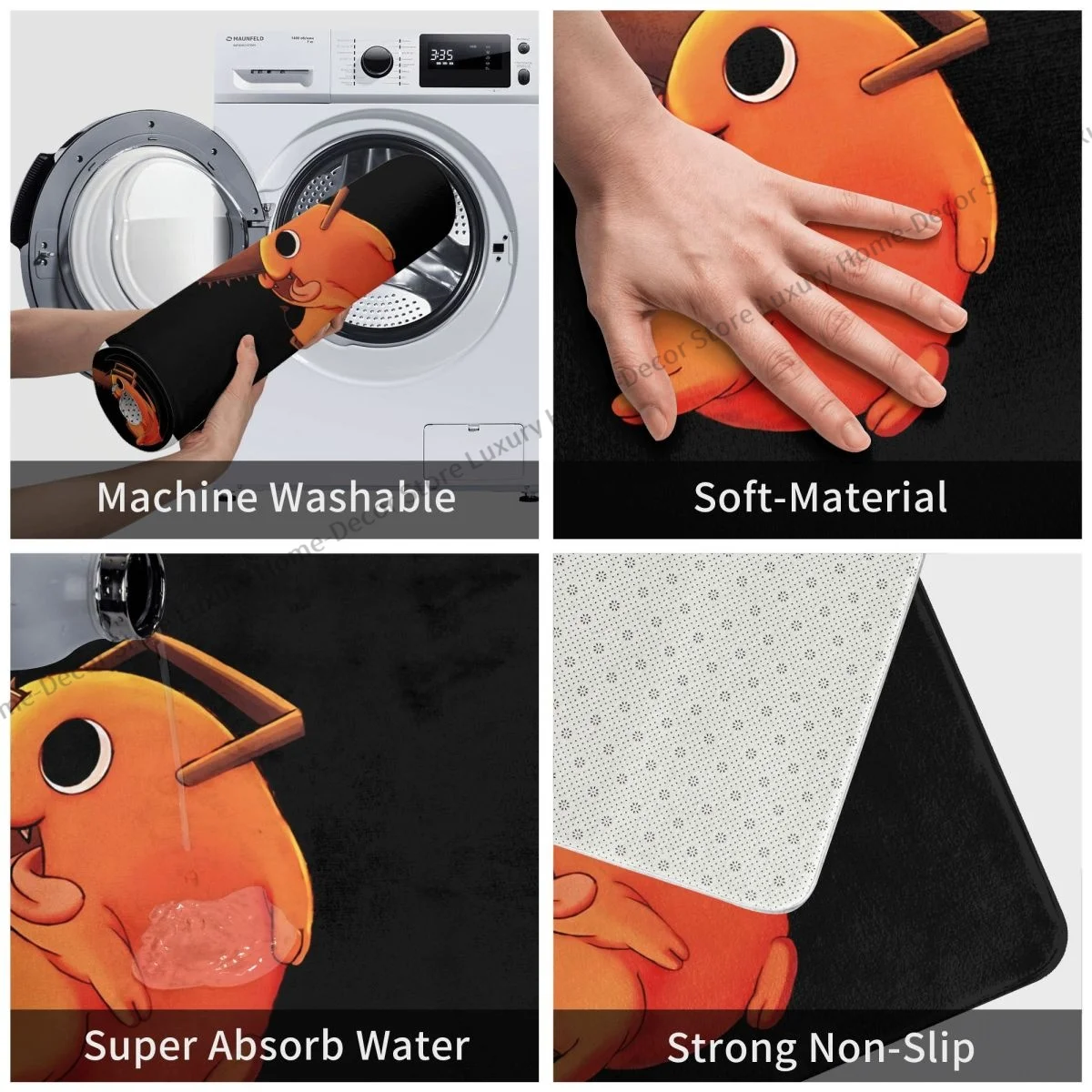 Chainsaw Man Pochita Bath Mat - Image 6