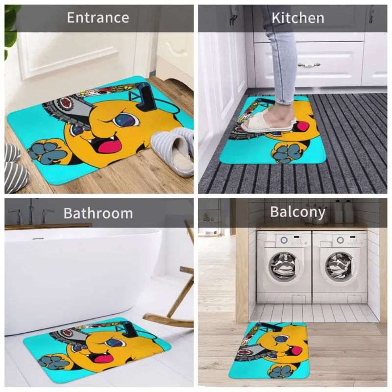 Pochita Chainsaw Man Bath Mat - Image 5