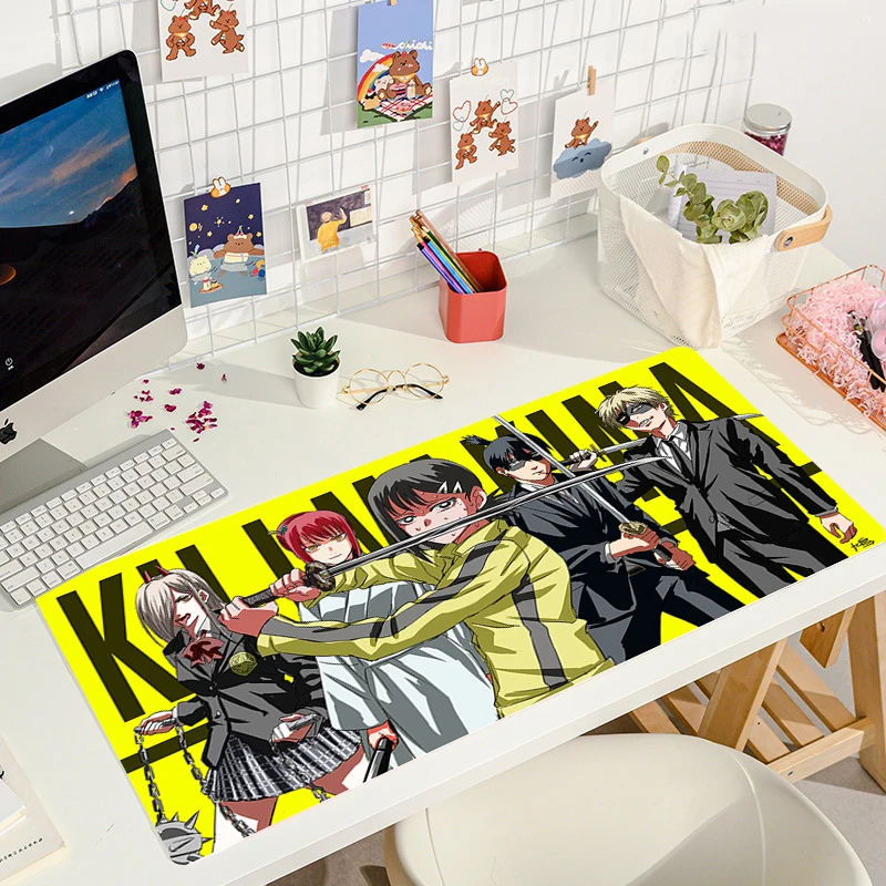 Chainsaw Man Mouse Pad Anime Art Game Mousepad Gamer Rubber Computer Accessories Large Gaming Mouse Mat 7 - Chainsaw Man UK Shop