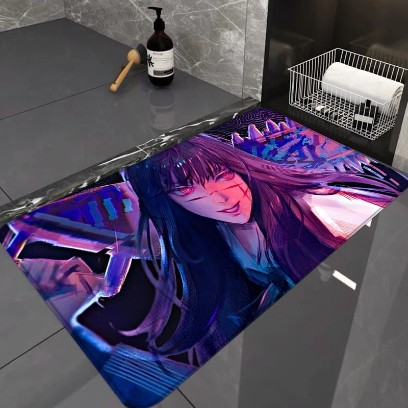 Doormat Entrance Door Chainsaw Man Living Room Mats Foot Mat Bathroom Rug Kitchen Carpet Custom Carpets 4 - Chainsaw Man UK Shop