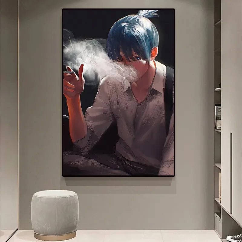 Japan Action Anime Cartoon Chainsaw Man Picture for Kids Room Living Wall Art Decor Home Decoration 10 - Chainsaw Man UK Shop