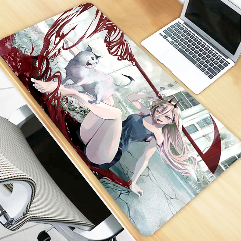 Mousepad Chainsaw Man Gaming Pad Rubber Mat Mouse Gamer Kawaii Anime Pc Mause Cabinet Keyboard Pads 3 - Chainsaw Man UK Shop