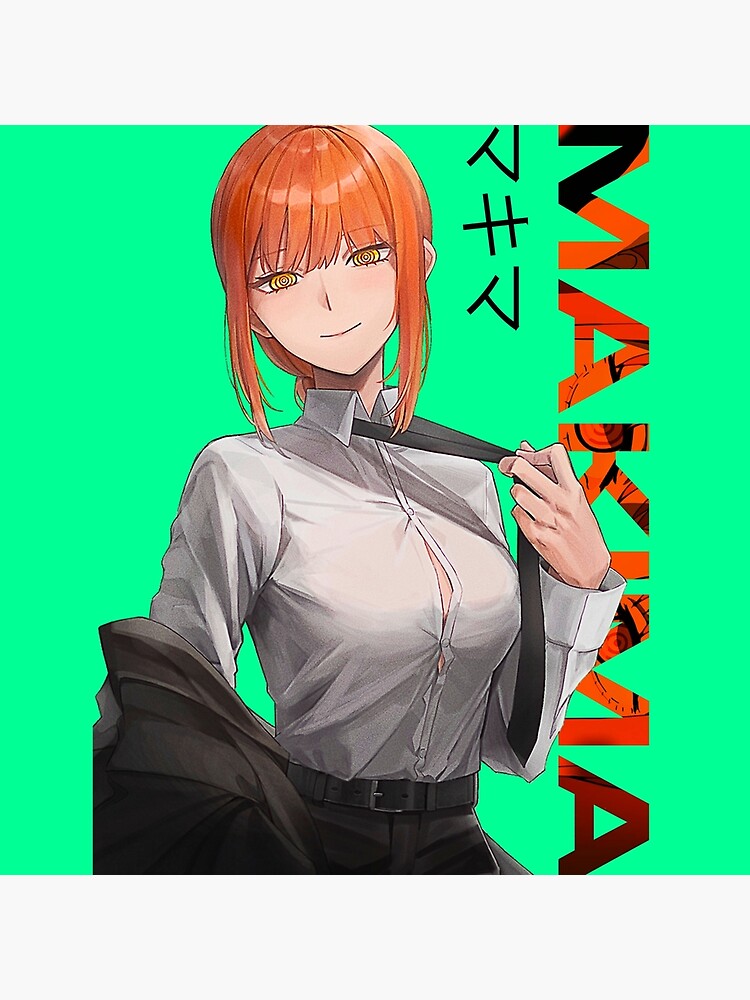 Casual Makima Typography Chainsaw Man Throw Pillow - Image 2