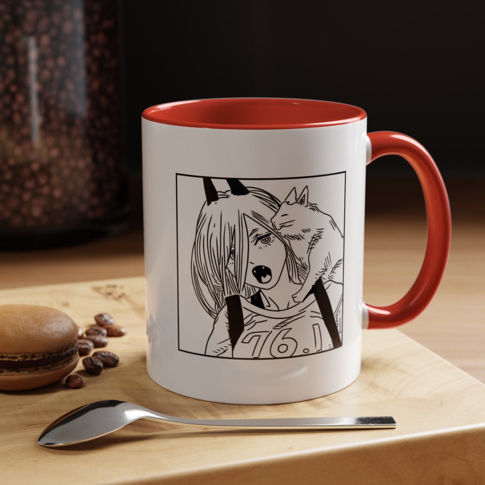 Chainsaw Man Accent Coffee Mug - Image 4