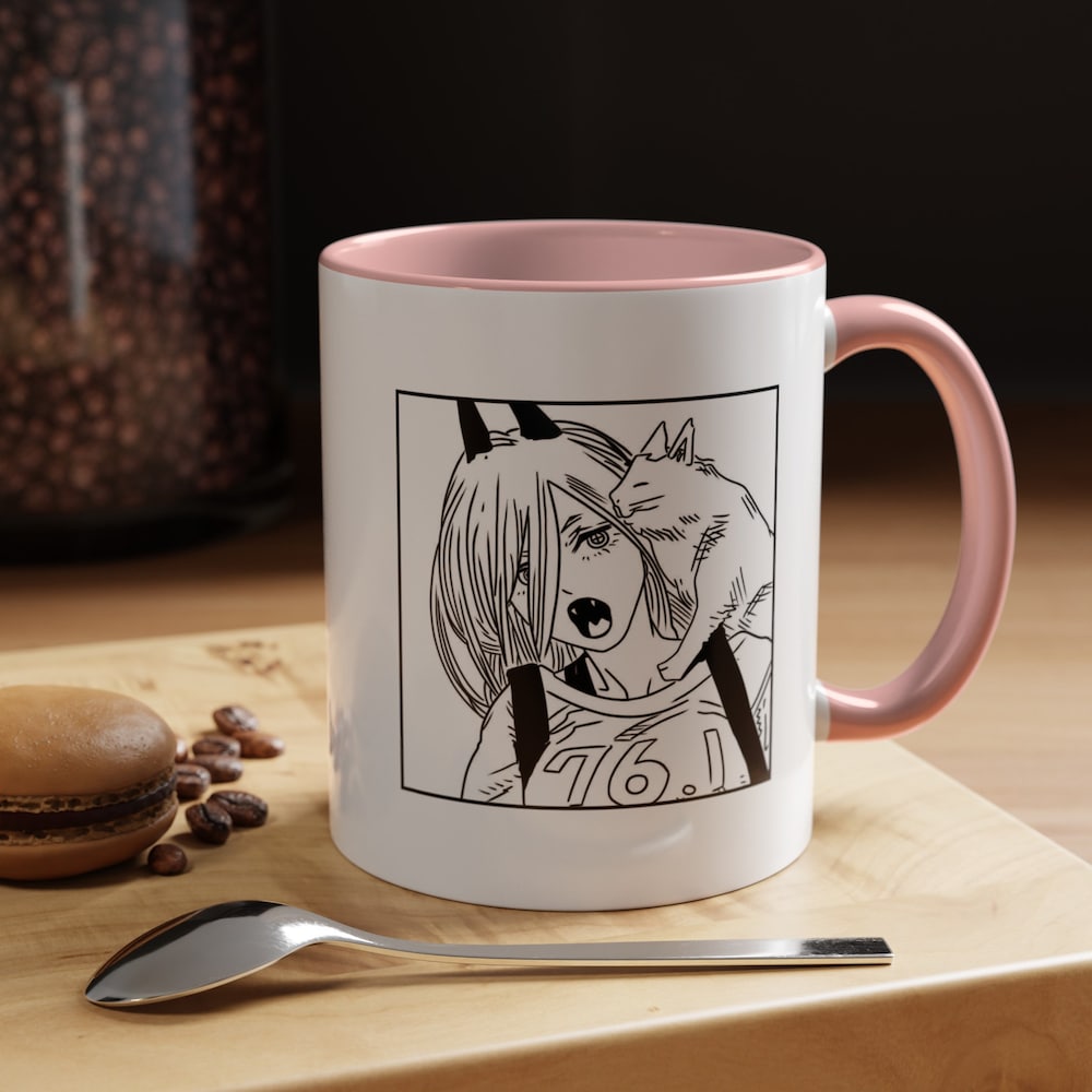 Chainsaw Man Accent Coffee Mug - Image 3