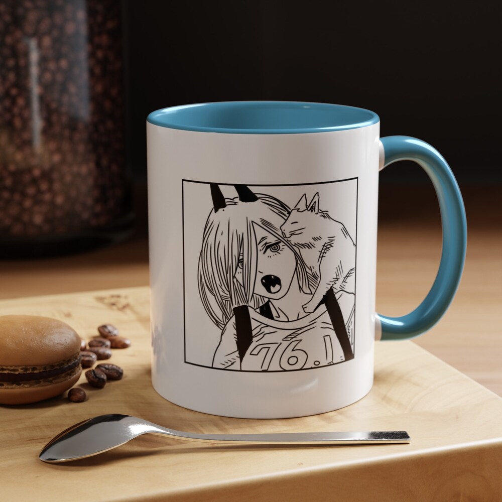 Chainsaw Man Accent Coffee Mug - Image 5