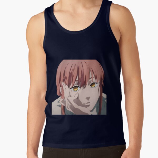 Makima In Thought Chainsaw Man Tank Top - Image 6