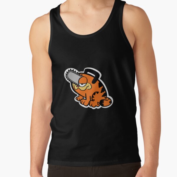 Monday Devil Chainsaw Cat Tank Top - Image 2