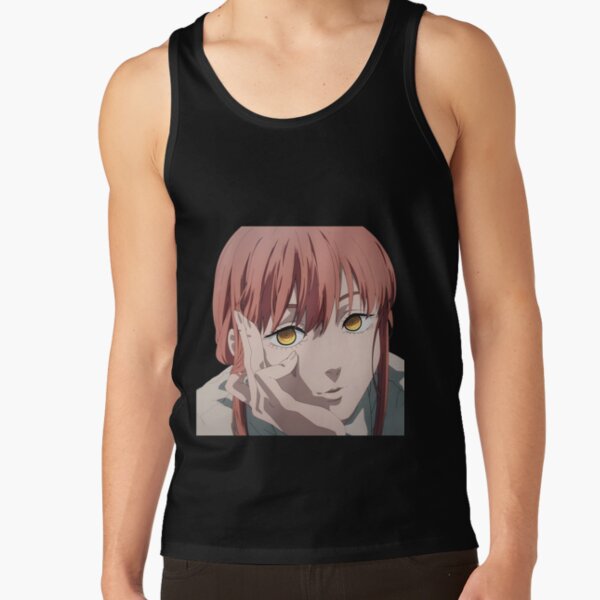 Makima In Thought Chainsaw Man Tank Top - Image 2