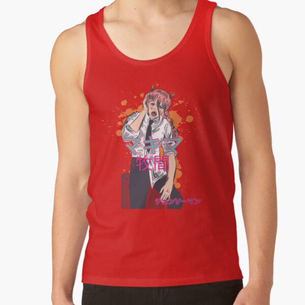 Makima Inspired Anime Girl Japanese Style Tank Top - Image 5
