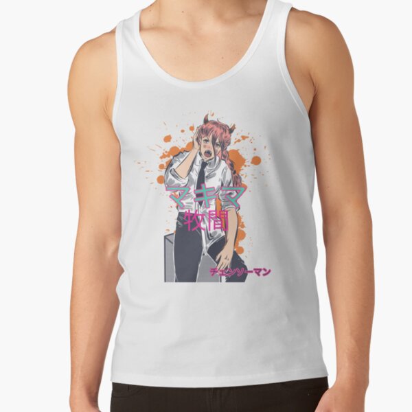 Makima Inspired Anime Girl Japanese Style Tank Top - Image 2
