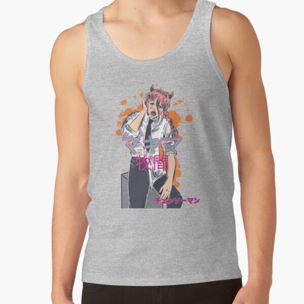 Makima Inspired Anime Girl Japanese Style Tank Top