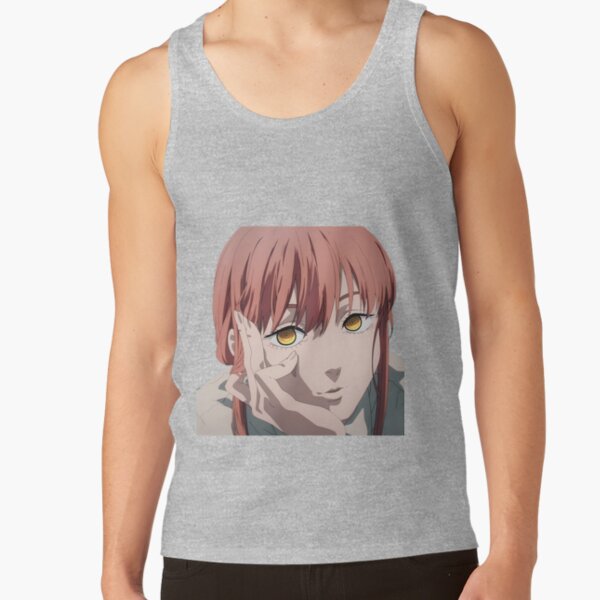 Makima In Thought Chainsaw Man Tank Top - Image 4