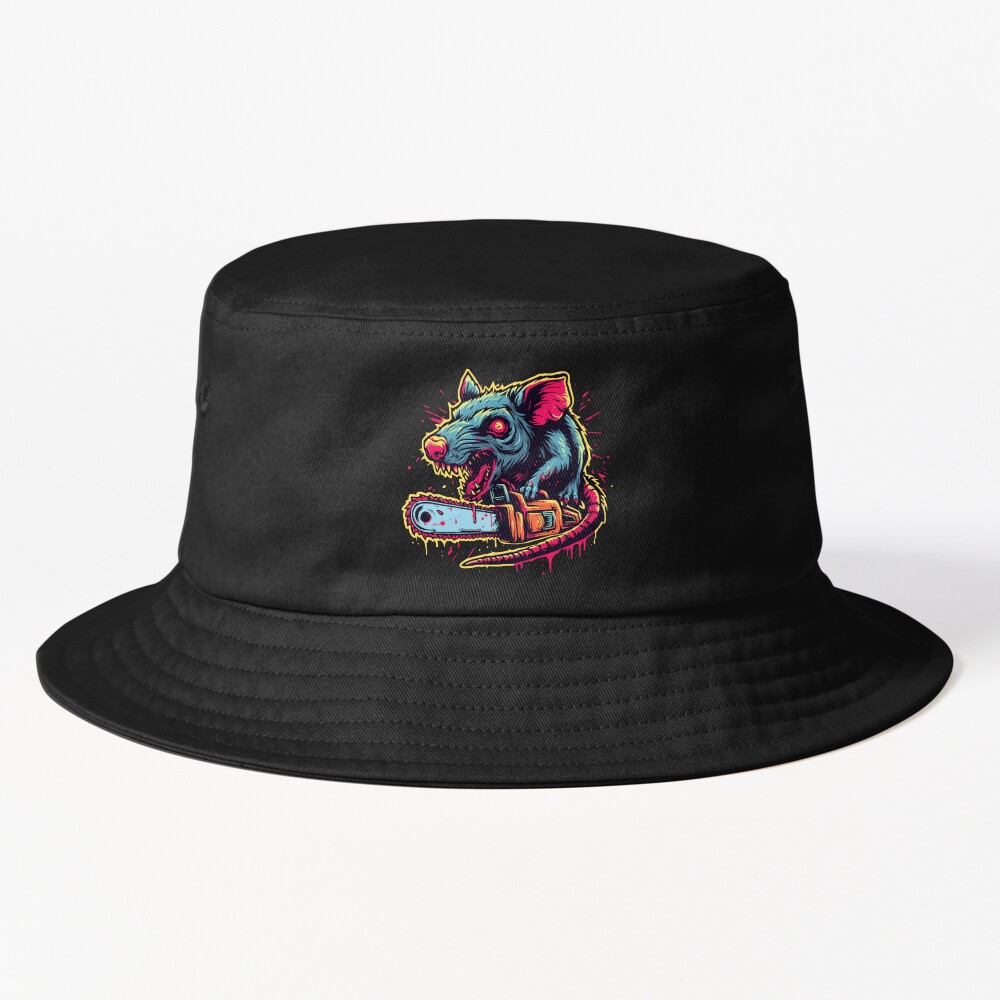 Chainsaw Rat Bucket Hat