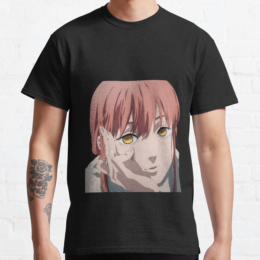 Makima In Thought Chainsaw Man T-shirt - Image 4