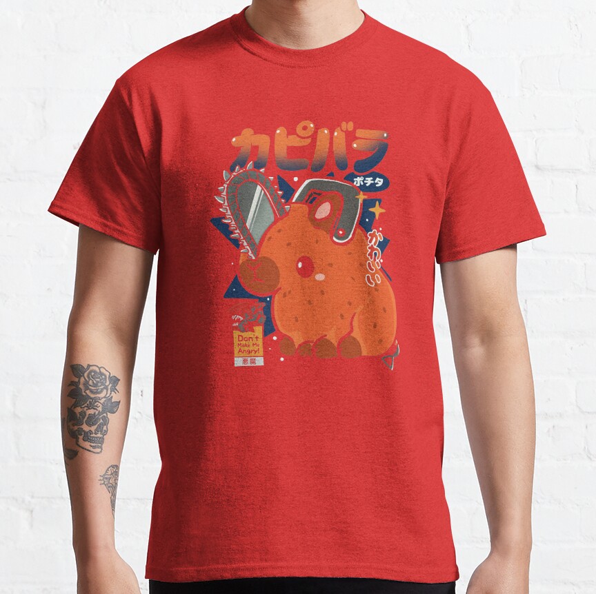 Capypochita Chainsaw Man T-shirt - Image 6