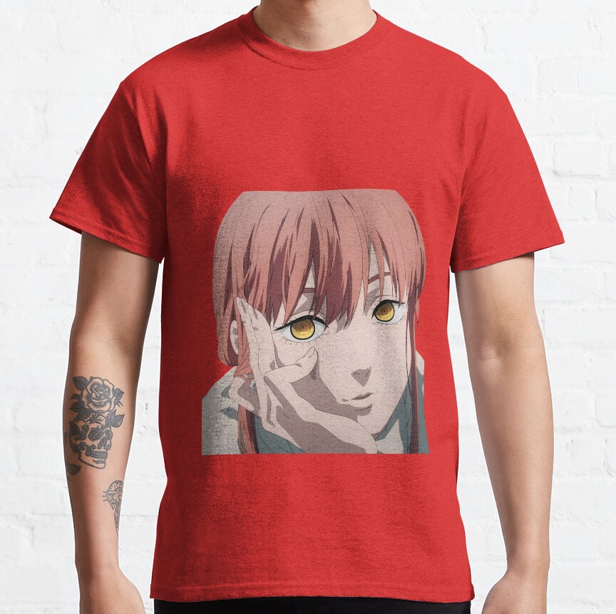 Makima In Thought Chainsaw Man T-shirt - Image 6