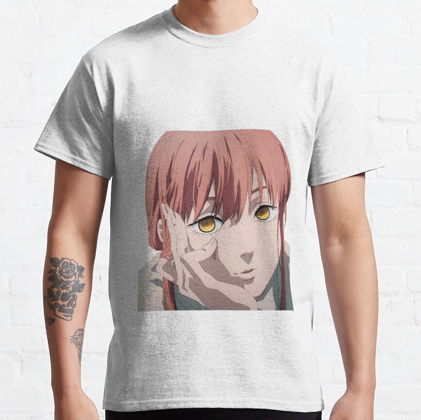 Makima In Thought Chainsaw Man T-shirt - Image 2
