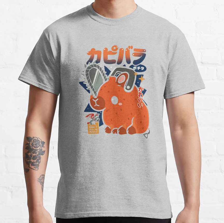 Capypochita Chainsaw Man T-shirt - Image 4