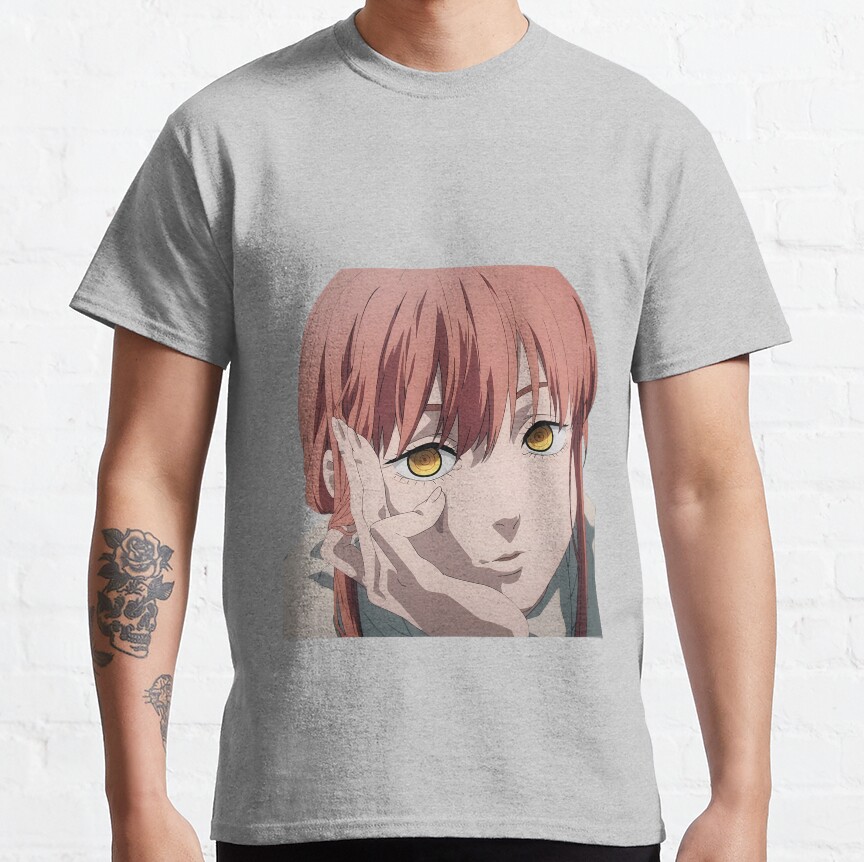 Makima In Thought Chainsaw Man T-shirt - Image 5