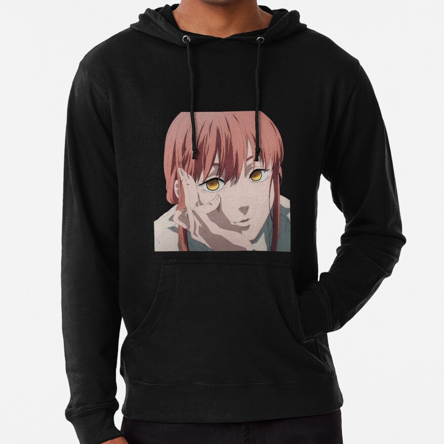 Makima In Thought Chainsaw Man Hoodie - Image 4
