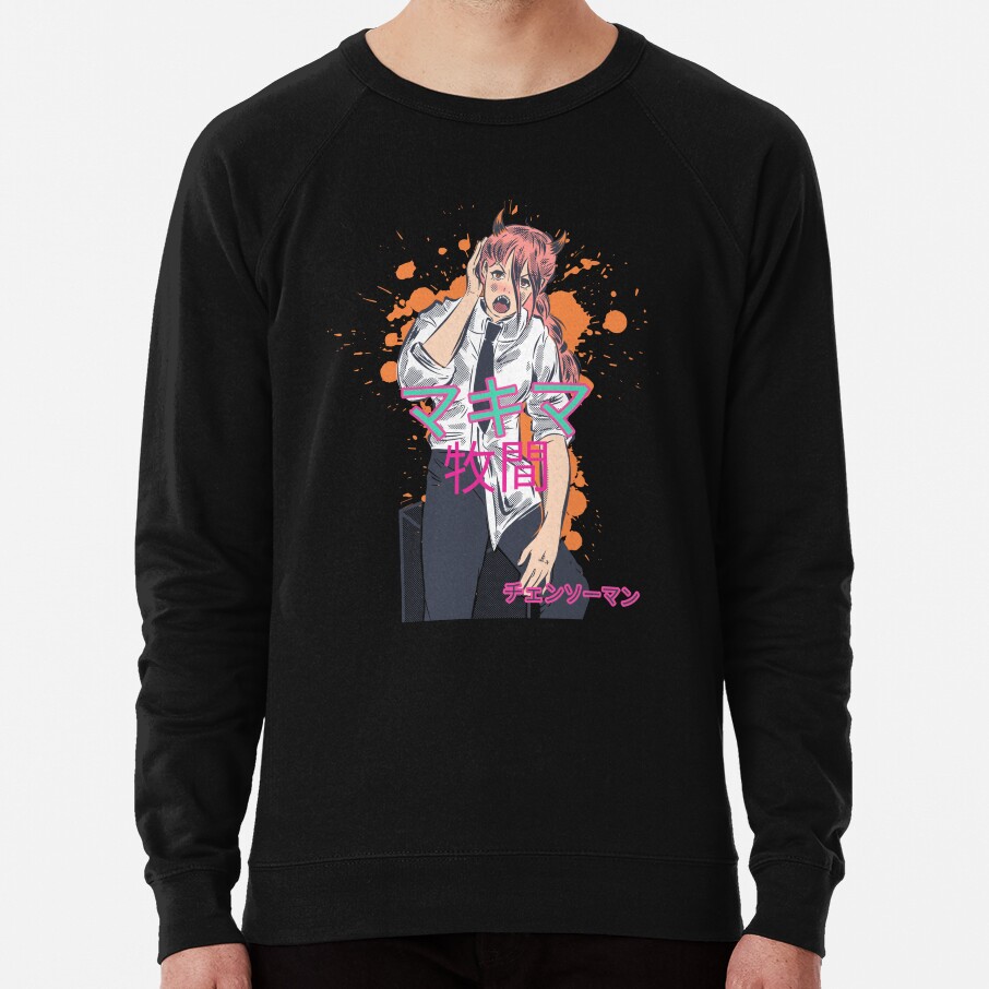 Makima Inspired Anime Girl Japanese Style Sweatshirt - Image 4