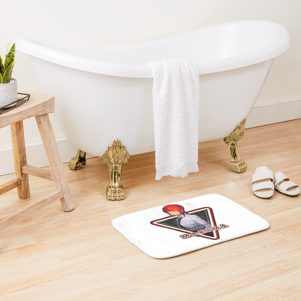 Makima From Chain Saw Man Bath Mat - Image 2