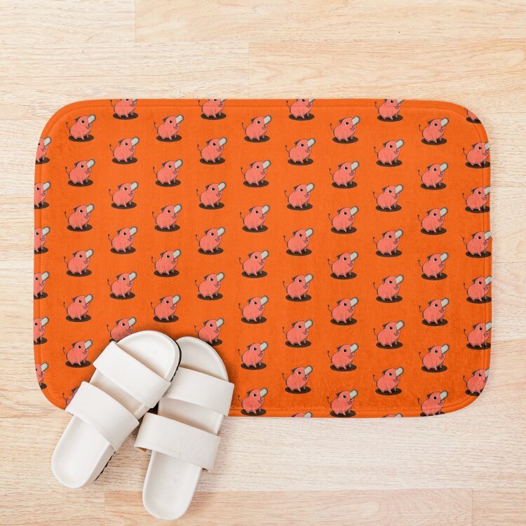 Minimalist Chainsawman Pochita Bath Mat - Image 3