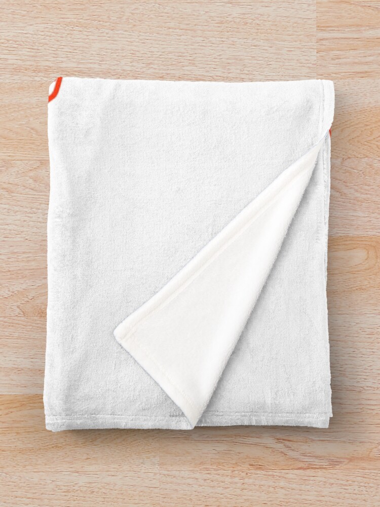 Kon Fox Demon Chainsaw Red Line Art Throw Blanket - Image 2