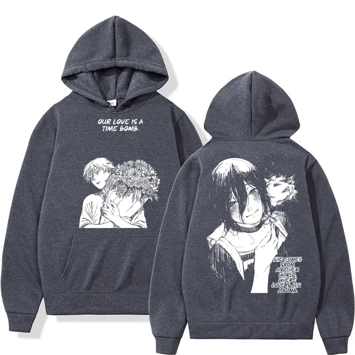 Japanese Anime Chainsaw Man Graphic Hoodie - Image 6