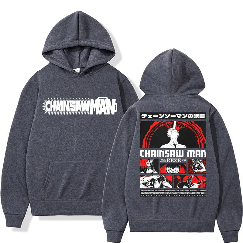 Japanese Anime Chainsaw Man Graphic Hoodie - Image 6