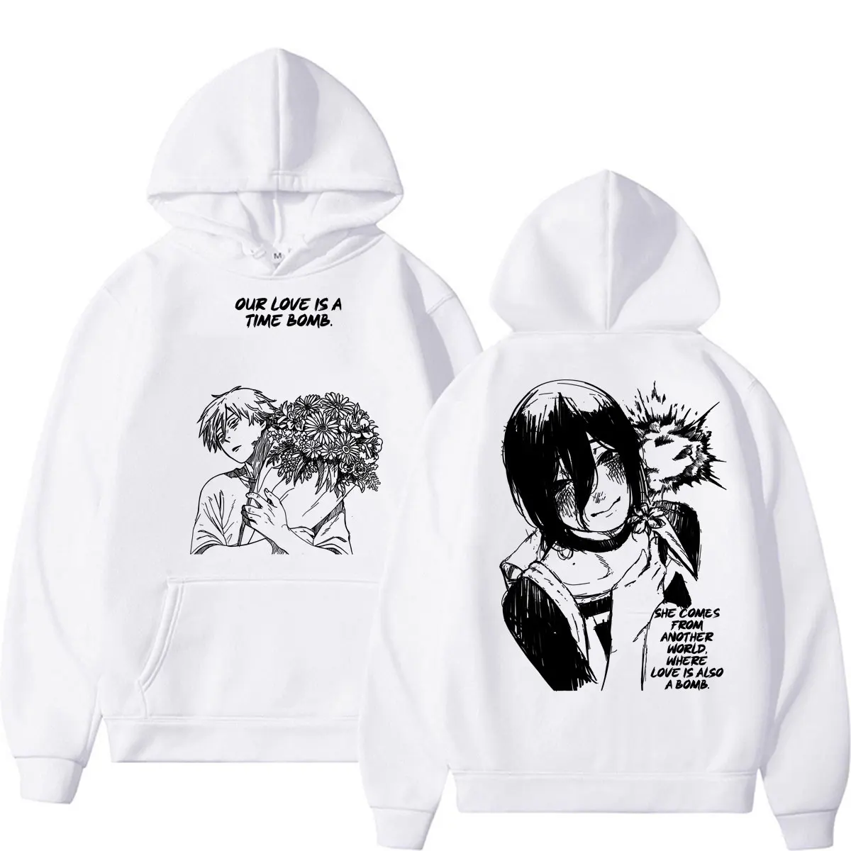 Japanese Anime Chainsaw Man Graphic Hoodie - Image 2