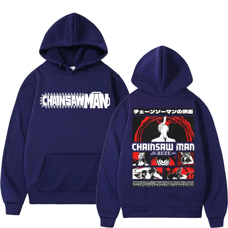 Japanese Anime Chainsaw Man Graphic Hoodie - Image 3