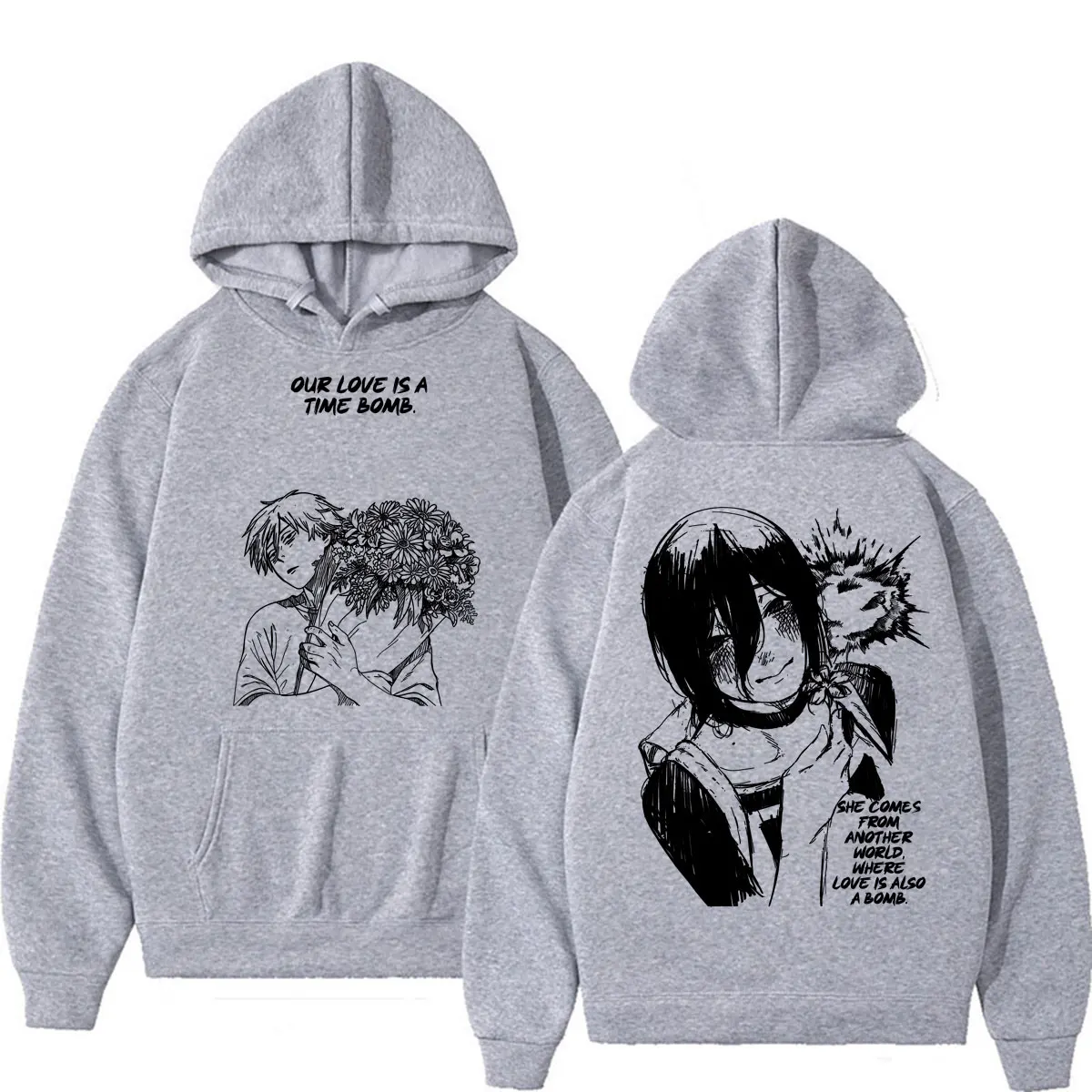 Japanese Anime Chainsaw Man Graphic Hoodie - Image 5